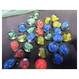 2 BAGS OF MARBLES (VINTAGE)