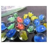 2 BAGS OF MARBLES (VINTAGE)