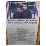 AUTOGRAPHED 1991 UNOPENED WHEATIES BOX  IN BEAUTIFUL DISPLAY CASE