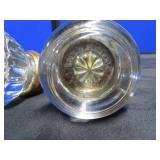 3 GLASS/CRYSTAL ANTIQUE DOOR KNOBS