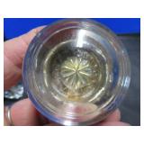 3 GLASS/CRYSTAL ANTIQUE DOOR KNOBS