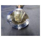 3 GLASS/CRYSTAL ANTIQUE DOOR KNOBS