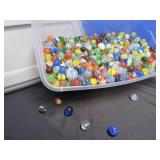 11.34 LBS OF VINTAGE MARBLES.