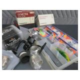 PLANO LURE BOX / NEW LURES / REEL / MISC