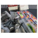 PLANO LURE BOX / NEW LURES / REEL / MISC