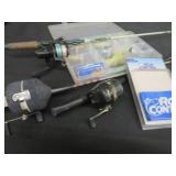PLANO LURE BOX / 3 RODS AND REELS