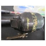 PLANO LURE BOX / 3 RODS AND REELS