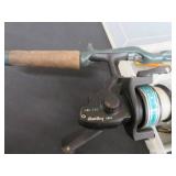 PLANO LURE BOX / 3 RODS AND REELS