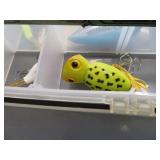PLANO LURE BOX / 3 RODS AND REELS