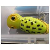 PLANO LURE BOX / 3 RODS AND REELS