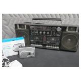 VINTAGE FISHER FMSW2 520 AND VOICE ACTIVATED CASSETTE RECORDER