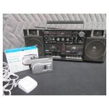 VINTAGE FISHER FMSW2 520 AND VOICE ACTIVATED CASSETTE RECORDER