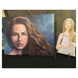 2 PAINTINGS ON CANVAS