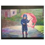 2 LARGE PAINTING ON CANVAS