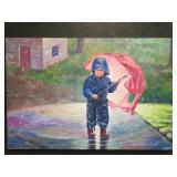 2 LARGE PAINTING ON CANVAS
