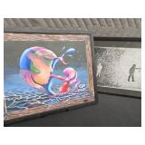 2 FRAMED PICTURES