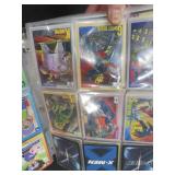 LARGE BOOK FILLED WITH YU-GI-OH / MISC. COLLECTABLE CARDS.