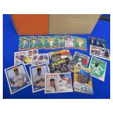 MIXED BOX OF DIFFERENT YEARS OF BASEBALL CARDS.