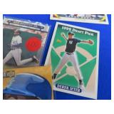 MIXED BOX OF DIFFERENT YEARS OF BASEBALL CARDS.