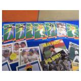 MIXED BOX OF DIFFERENT YEARS OF BASEBALL CARDS.
