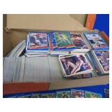 MIXED BOX OF DIFFERENT YEARS OF BASEBALL CARDS.