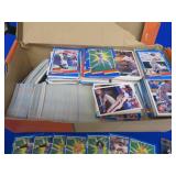 MIXED BOX OF DIFFERENT YEARS OF BASEBALL CARDS.