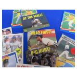 MIXED BOX OF DIFFERENT YEARS OF BASEBALL CARDS.