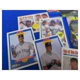 MIXED BOX OF DIFFERENT YEARS OF BASEBALL CARDS.
