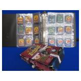 MIXED CARDS WITH BASKETBALL COLLECTORS TRADING CARD BOOK  / BIG NAMES