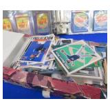 MIXED CARDS WITH BASKETBALL COLLECTORS TRADING CARD BOOK  / BIG NAMES