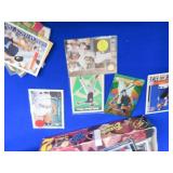 MIXED CARDS WITH BASKETBALL COLLECTORS TRADING CARD BOOK  / BIG NAMES