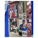 MIXED CARDS WITH BASKETBALL COLLECTORS TRADING CARD BOOK  / BIG NAMES