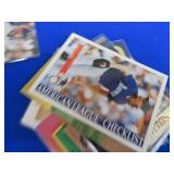 MIXED CARDS WITH BASKETBALL COLLECTORS TRADING CARD BOOK  / BIG NAMES