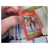 LARGE BOX OF MIXED YEAR BASEBALL CARDS.