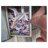 LARGE BOX OF MIXED YEAR BASEBALL CARDS.