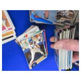 LARGE BOX OF MIXED YEAR BASEBALL CARDS.