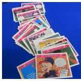 LARGE BOX OF MIXED YEAR BASEBALL CARDS.