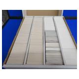 4 ROW BOX OF MINT, RAW, UNLOOKED AT CARDS.