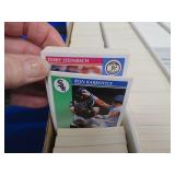 4 ROW BOX OF MINT, RAW, UNLOOKED AT CARDS.
