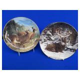 2 NUMBERED COLLECTORS PLATES FROM "THE PRIDE OF THE WILDERNESS" COLLECTION