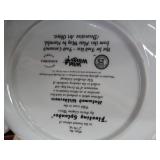 8 NUMBERED COLLECTOR PLATES IN SEPARATE DRAWERED CASE.