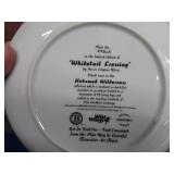 8 NUMBERED COLLECTOR PLATES IN SEPARATE DRAWERED CASE.
