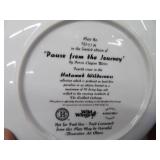 8 NUMBERED COLLECTOR PLATES IN SEPARATE DRAWERED CASE.
