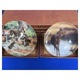 8 NUMBERED COLLECTOR PLATES IN SEPARATE DRAWERED CASE
