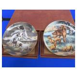 8 NUMBERED COLLECTOR PLATES IN SEPARATE DRAWERED CASE