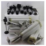 Box of Analog Cameras & w/p Enclosures
