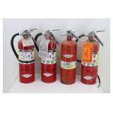 (4) 12" Fire Extinguishers