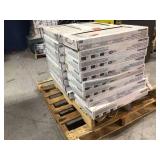 Pallet with 24 Cases Stonehollow Mist 12 in. x 24 in. Glazed Porcelain Floor and Wall Tile (15.6 sq. ft. / case) not used see pictures