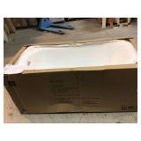 Schon Aiden 70 in. L Acrylic Single Slipper Flatbottom Non-Whirlpool Bathtub in White not used see pictures