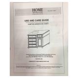 Home Decorators Hampton Harbor 36 in. Vanity in Dove Grey with Natural Marble Vanity Top in White with White Sink open box see pictures